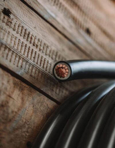 Coiled electrical cable