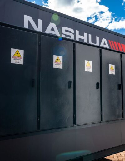 Nashua Vryburg Container with multiple electrical cabinets