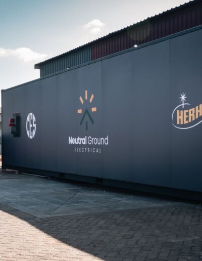 Herholdt's and Neutral Ground Electrical branded Container