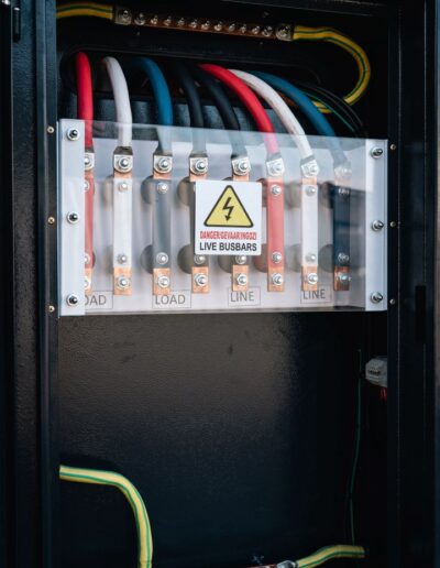 Busbars in an electrical cabinet