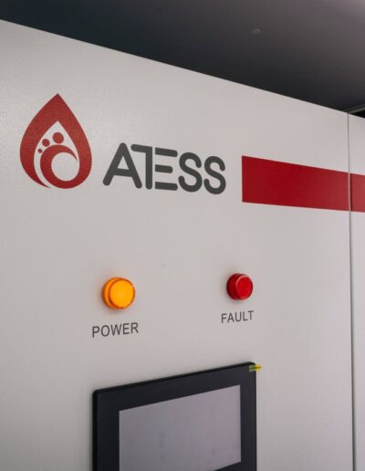 Close-up of an Atess unit