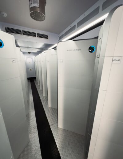 Alternate view of multiple Sigenergy units inside a container